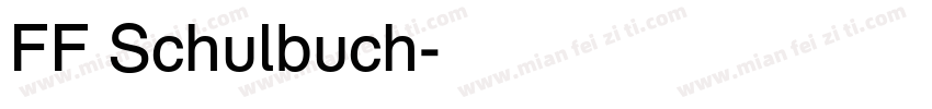 FF Schulbuch字体转换